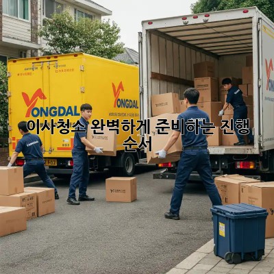 이사청소, 완벽하게 준비하는 진행 순서!