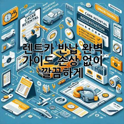 🚗 렌트카 반납 완벽 가이드: 손상 없이 깔끔하게! 📸