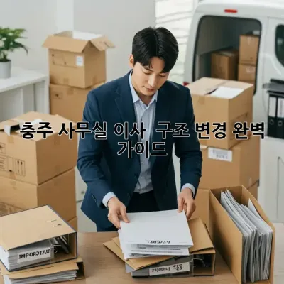 충주 사무실 이사 & 구조 변경 완벽 가이드