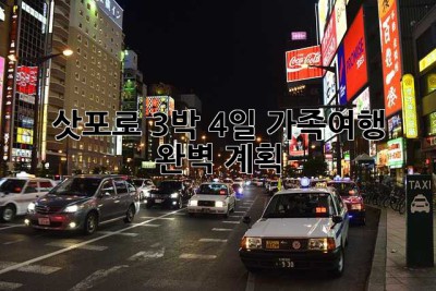 삿포로 3박 4일 가족여행 완벽 계획!