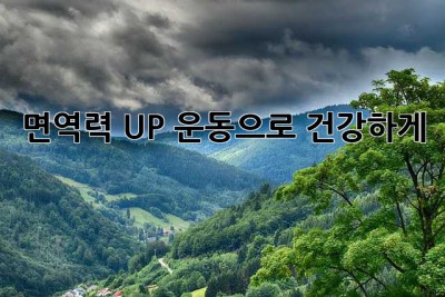 면역력 UP! 운동으로 건강하게 💪