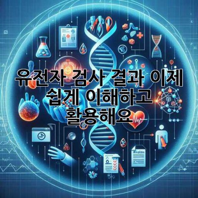 유전자 검사 결과, 이제 쉽게 이해하고 활용해요! 🧬