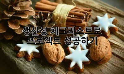 생산성 체크리스트로 프로젝트 성공하기!