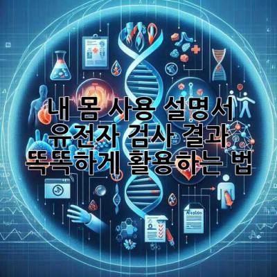 내 몸 사용 설명서🧬 유전자 검사 결과, 똑똑하게 활용하는 법!