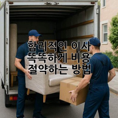 합리적인 이사, 똑똑하게 비용 절약하는 방법 💰